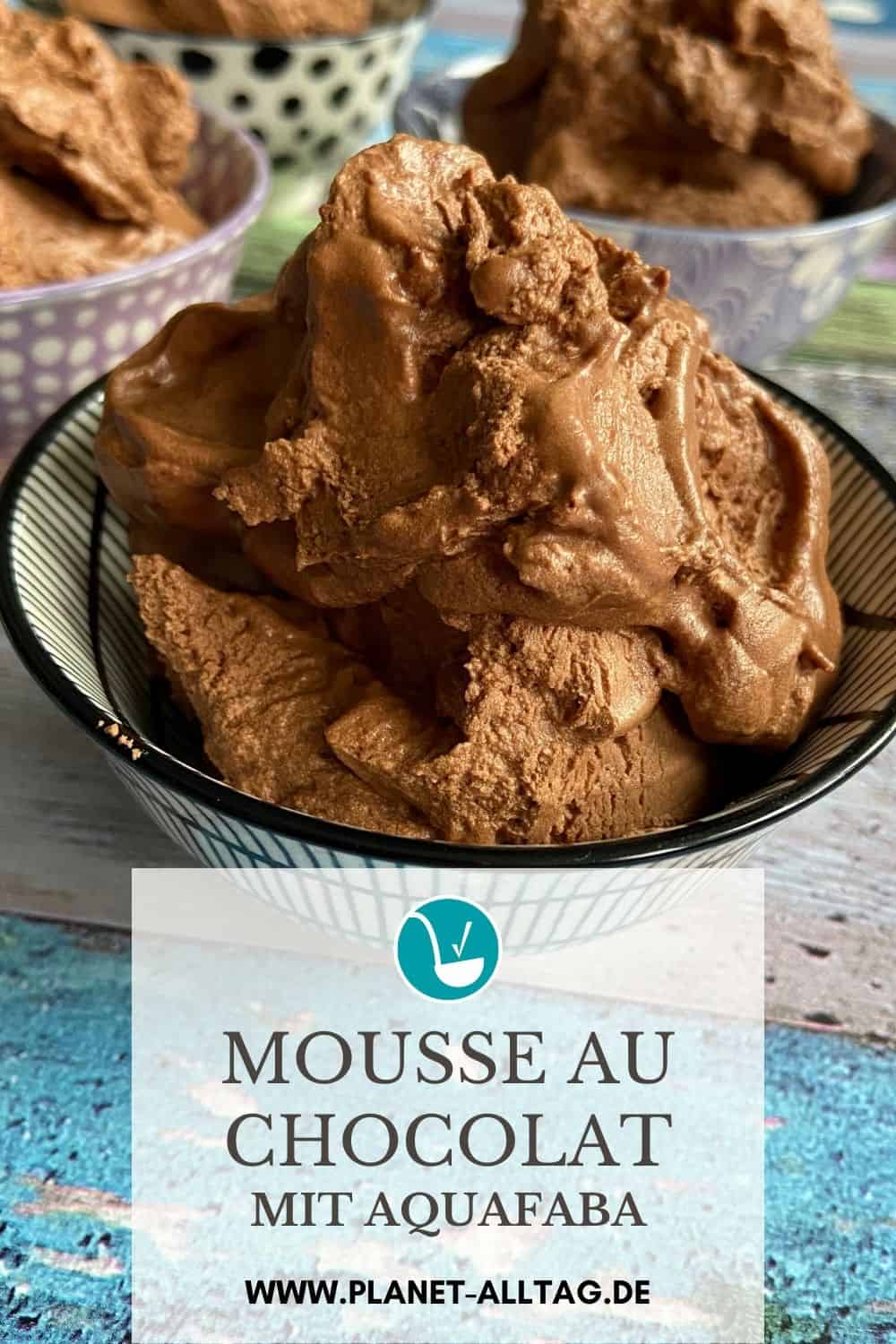 Mousse au chocolat mit Aquafaba