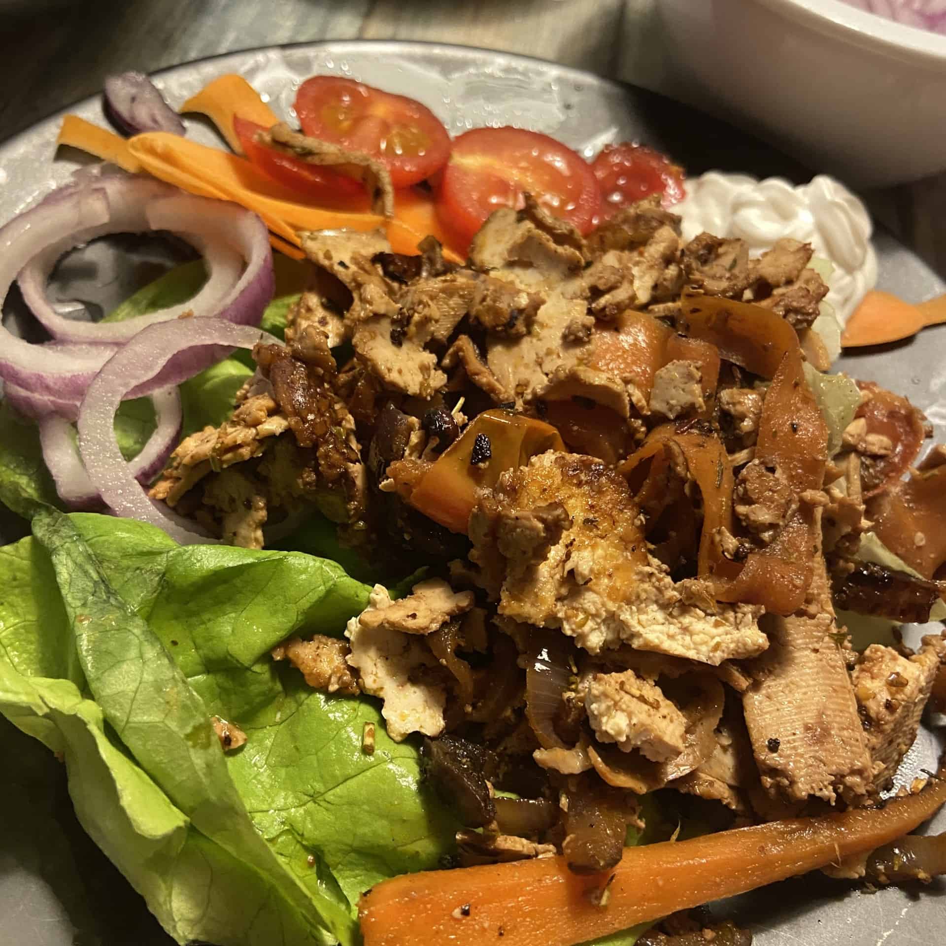 veganer Döner aus Tofu