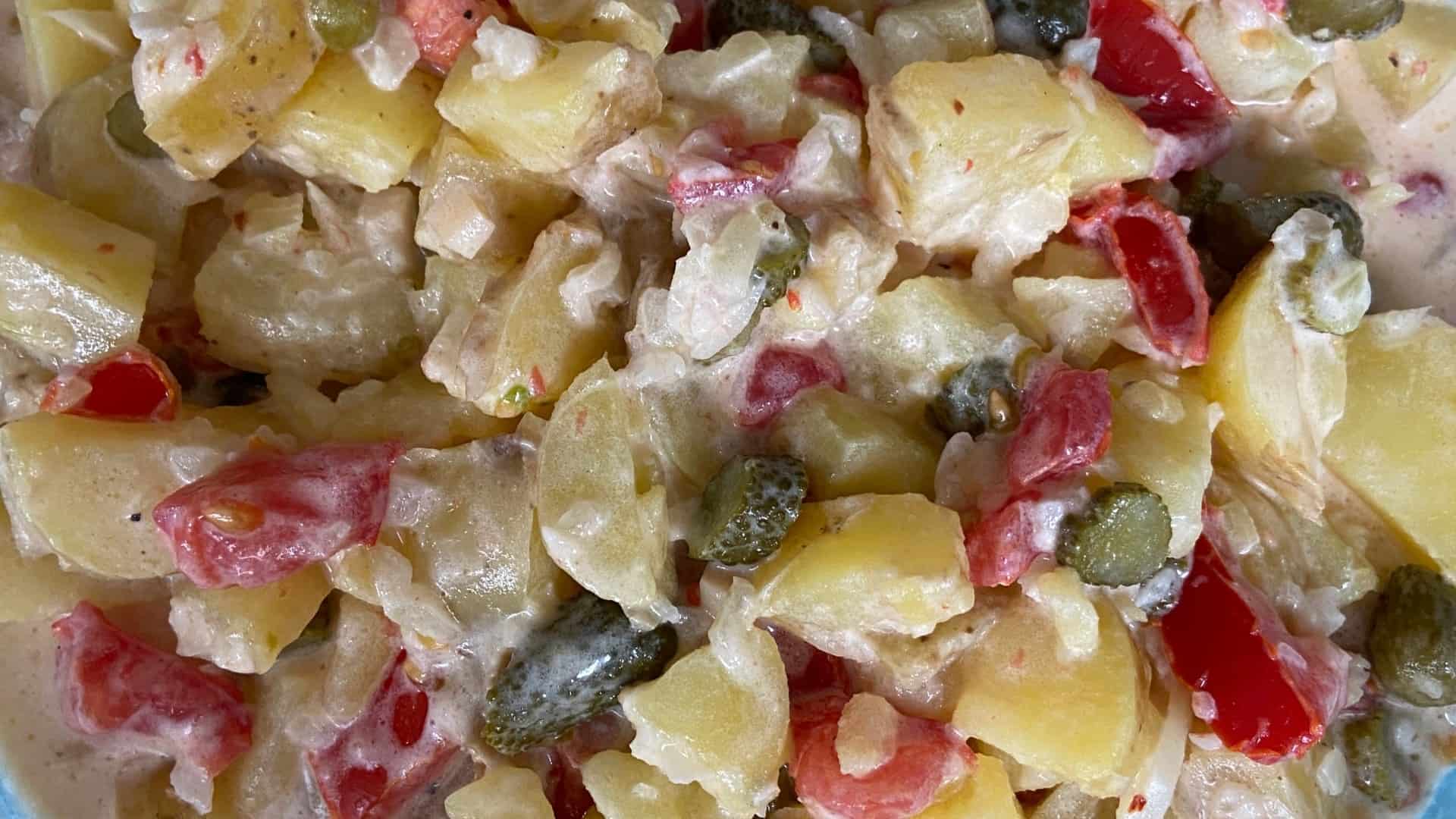 Rezept für veganen Kartoffelsalat auf chickpeas &amp; chill