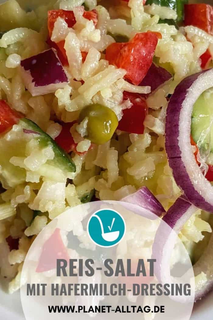 Reissalat mit Hafermilch-Dressing