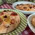 Party-Focaccia mit Paprika und Oliven