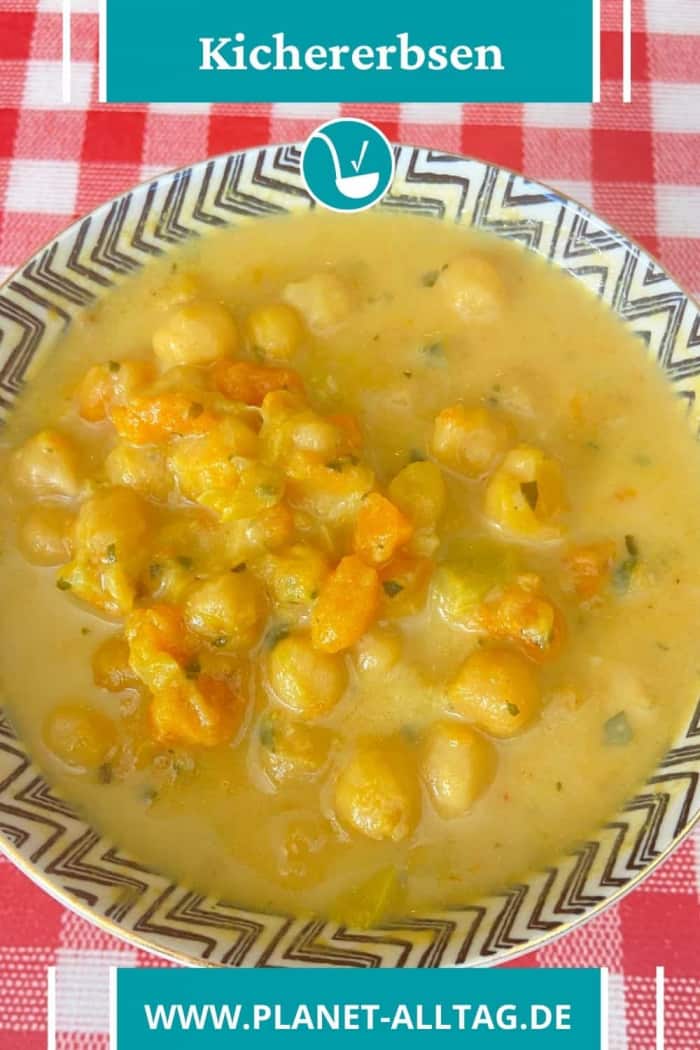 Kichererbsen-Cremesuppe mit Süßkartoffeln