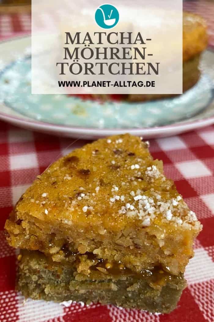 Matcha-Möhren-Törtchen