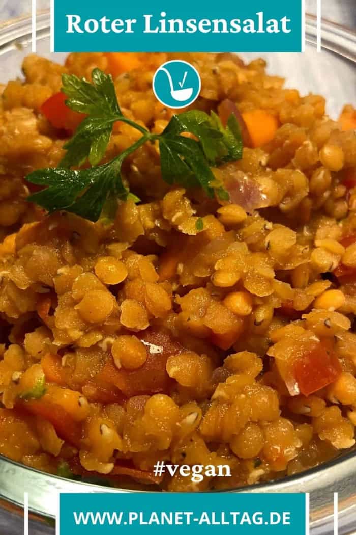 Roter Linsensalat