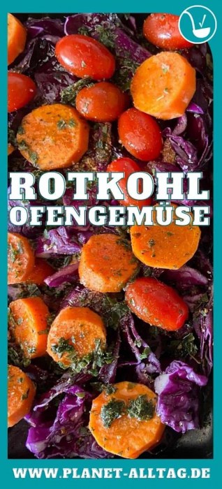 Rotkohl als Ofengemüse