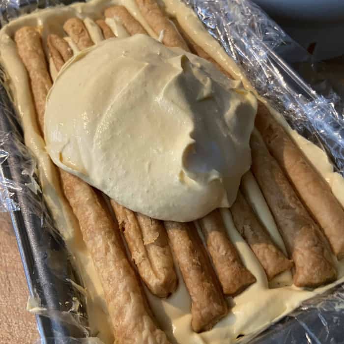Rezept vegane Eistorte mit Mango, gezuckerter Kondensmilch, Sahne ...