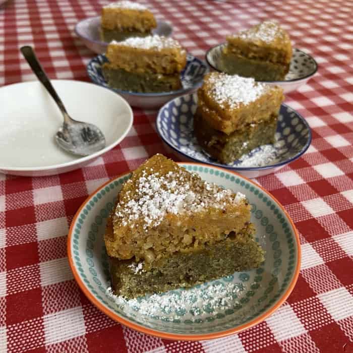 Karotte-Matcha-Kuchen vegan