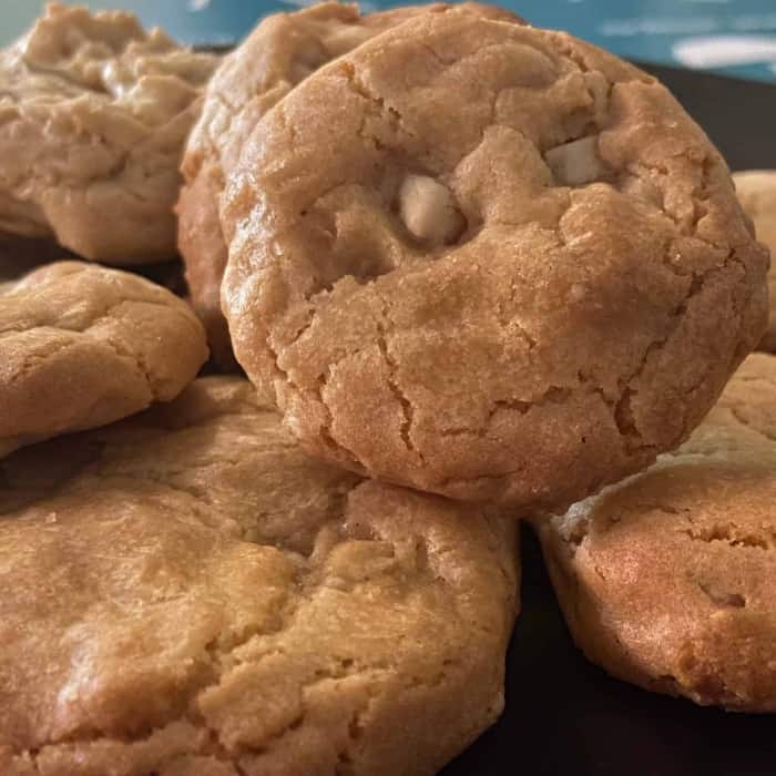 Rezept für weiße vegane Schoko-Cookies - Teig in 5 Minuten