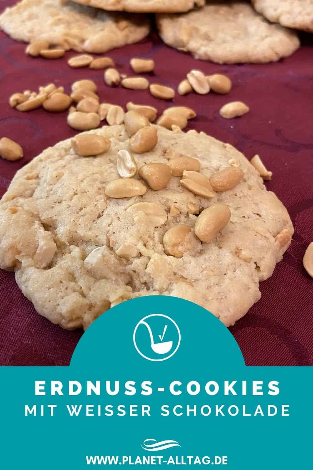 Rezept Amerikanische XXL Erdnuss-Cookies mit weißer Schokolade ...