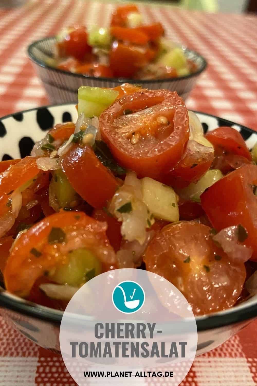 Rezept Cherry-Tomatensalat mit Kirschtomaten und Gurke als Vorspeise ...