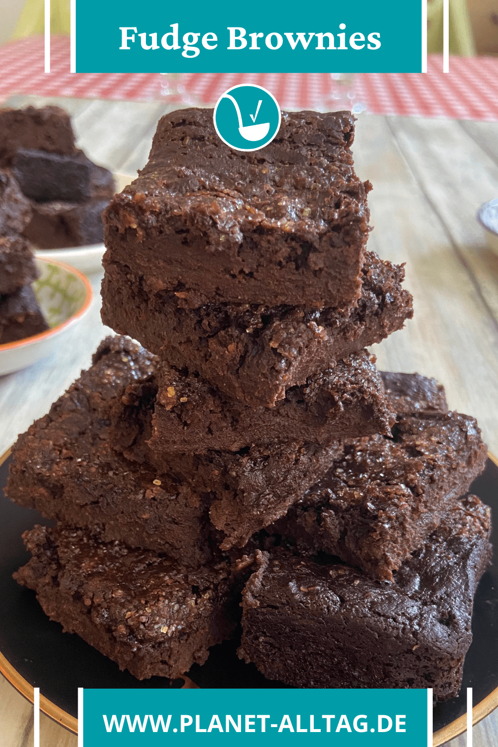 Rezept Fudge Brownies vegan saftig und mehlfrei mit Hokkaido Kürbis