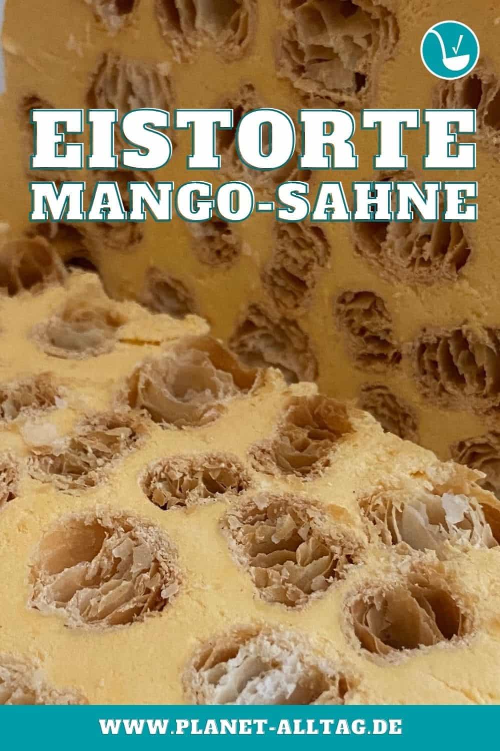 Rezept vegane Eistorte mit Mango, gezuckerter Kondensmilch, Sahne ...